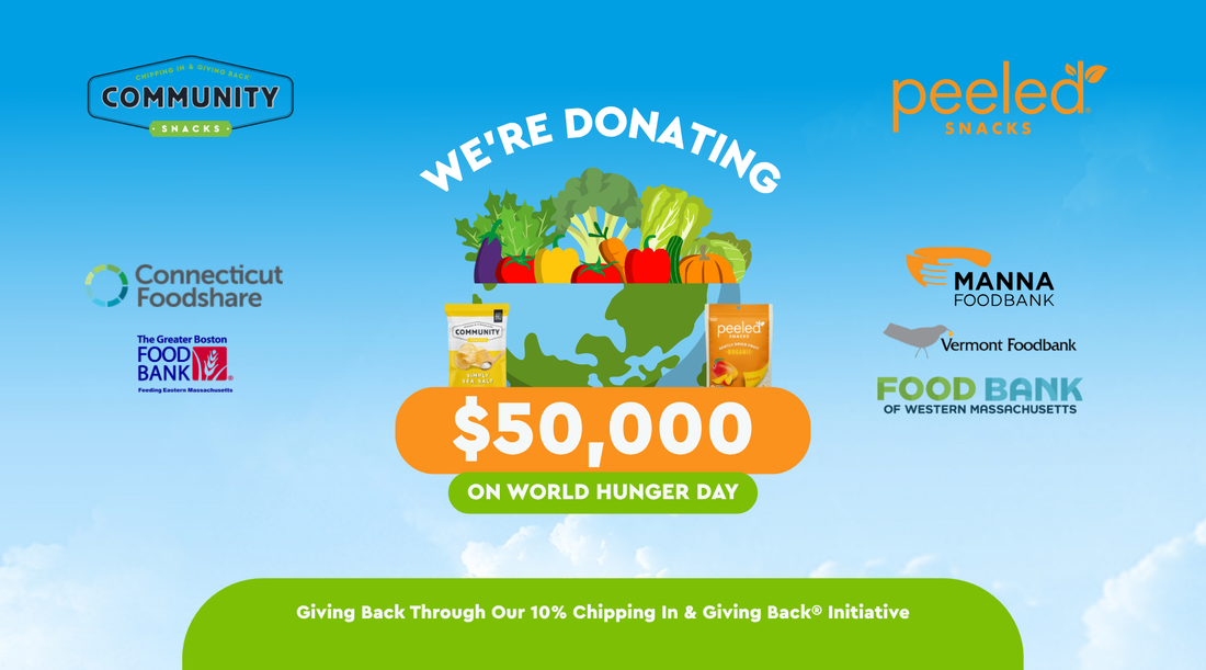 Peeled Snacks Joins Chipping In & Giving Back® to Support Hunger Relief
