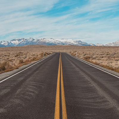 road going off into horizon 