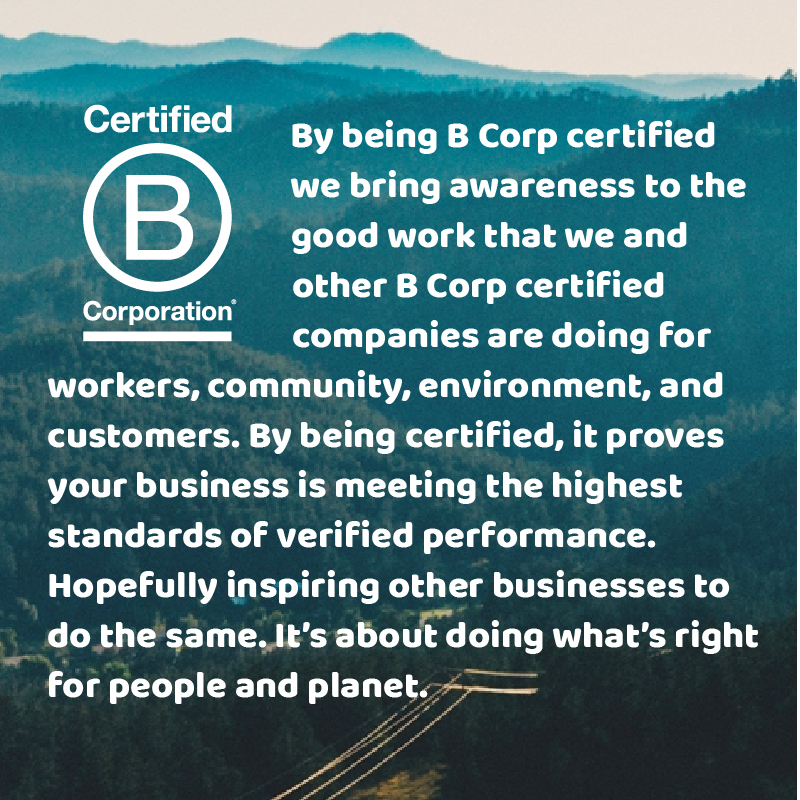 statement about what it means to be a certified B Corporation